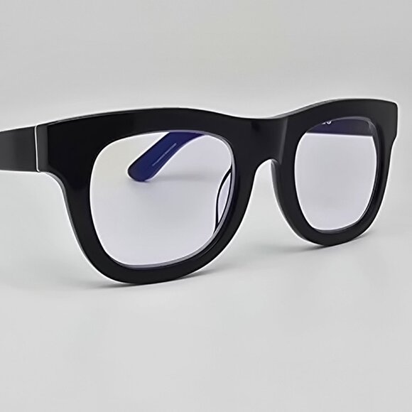 Caddis Eye Appliances D28 Gloss Black Thick Frame +1.50 FRQ Lens Reading Glasses - Picture 8 of 16
